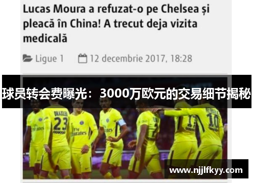 球员转会费曝光：3000万欧元的交易细节揭秘